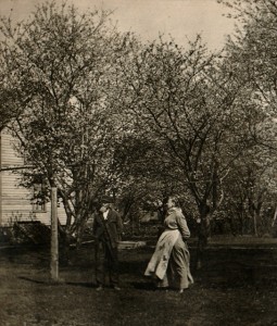 Christopher and Mary Enjoying Their Orchard (1918)