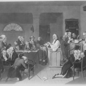 First Prayer in Congress, September 1774, in Carpenters Hall, Philadelphia, Pennsylvania. Copy of print by H. B. Hall after T. H. Matteson., 1931 - 1932